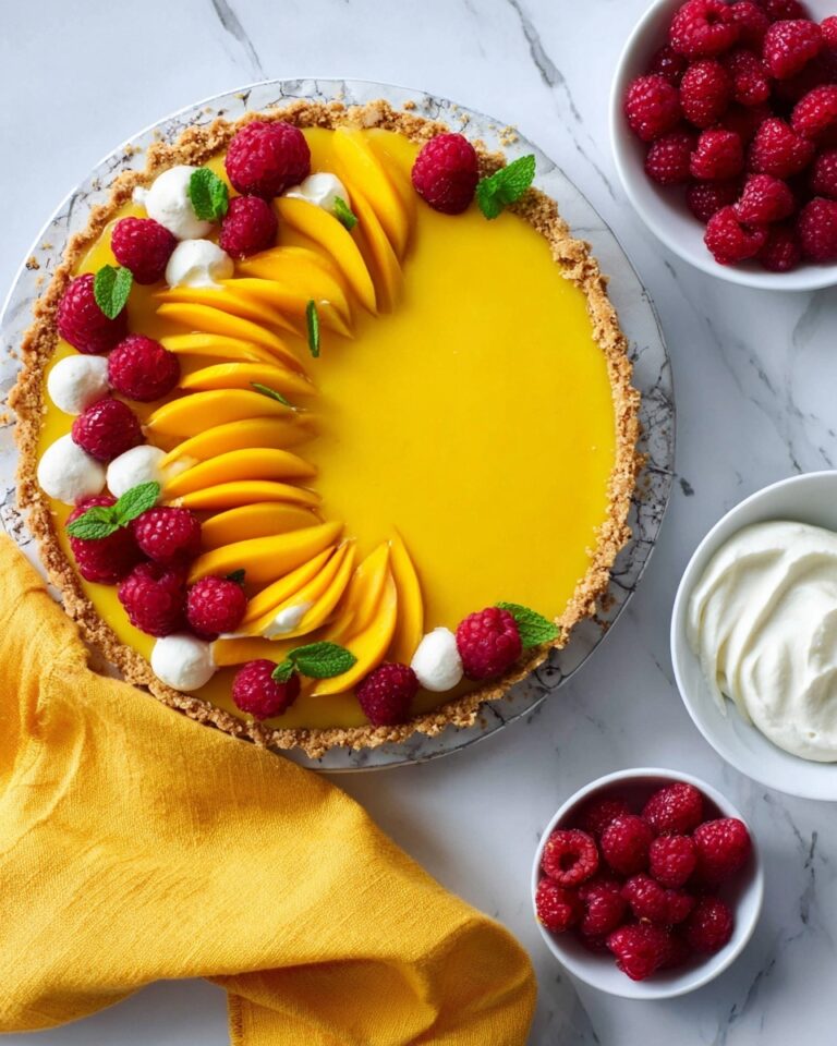 Mango Curd Tart with Toasted Coconut Crust Recipe