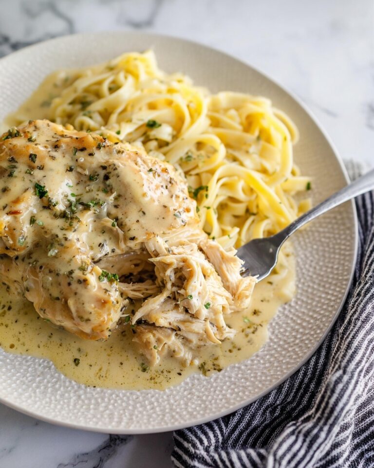 Crock Pot Angel Chicken with Italian Dressing and Pasta Recipe