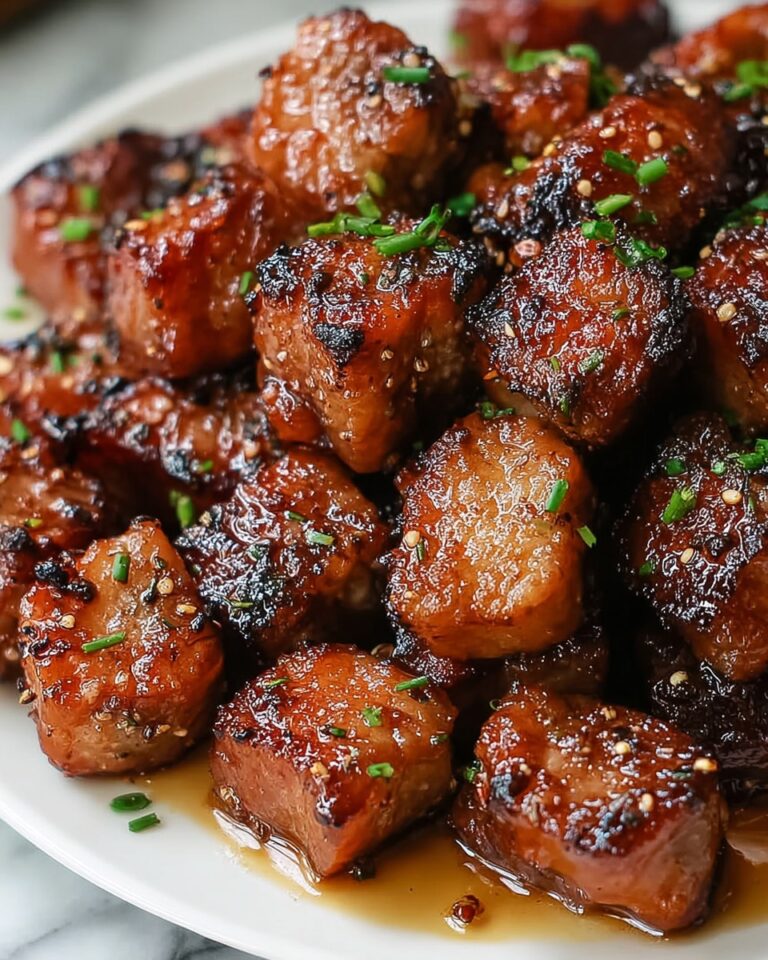 Irresistibly Savory Garlic Pork Bites: Easy Flavor Explosion! Recipe