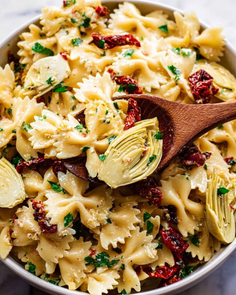 Pasta Salad with Sun-Dried Tomatoes and Artichokes Recipe