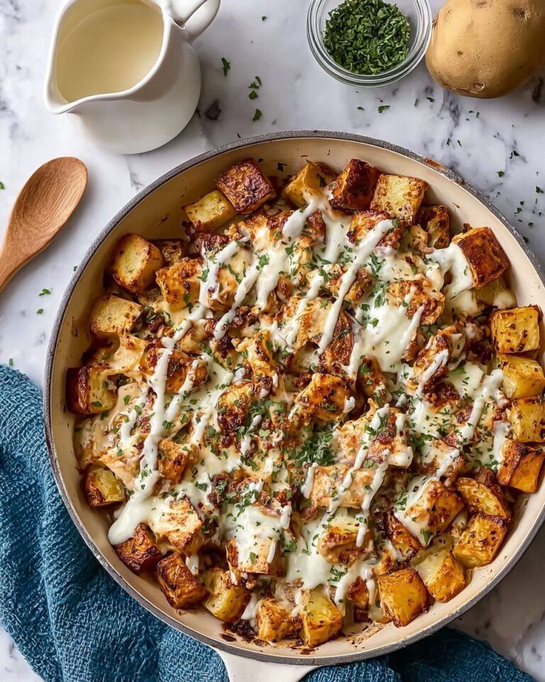 Garlic Parmesan Chicken and Potatoes Skillet Recipe